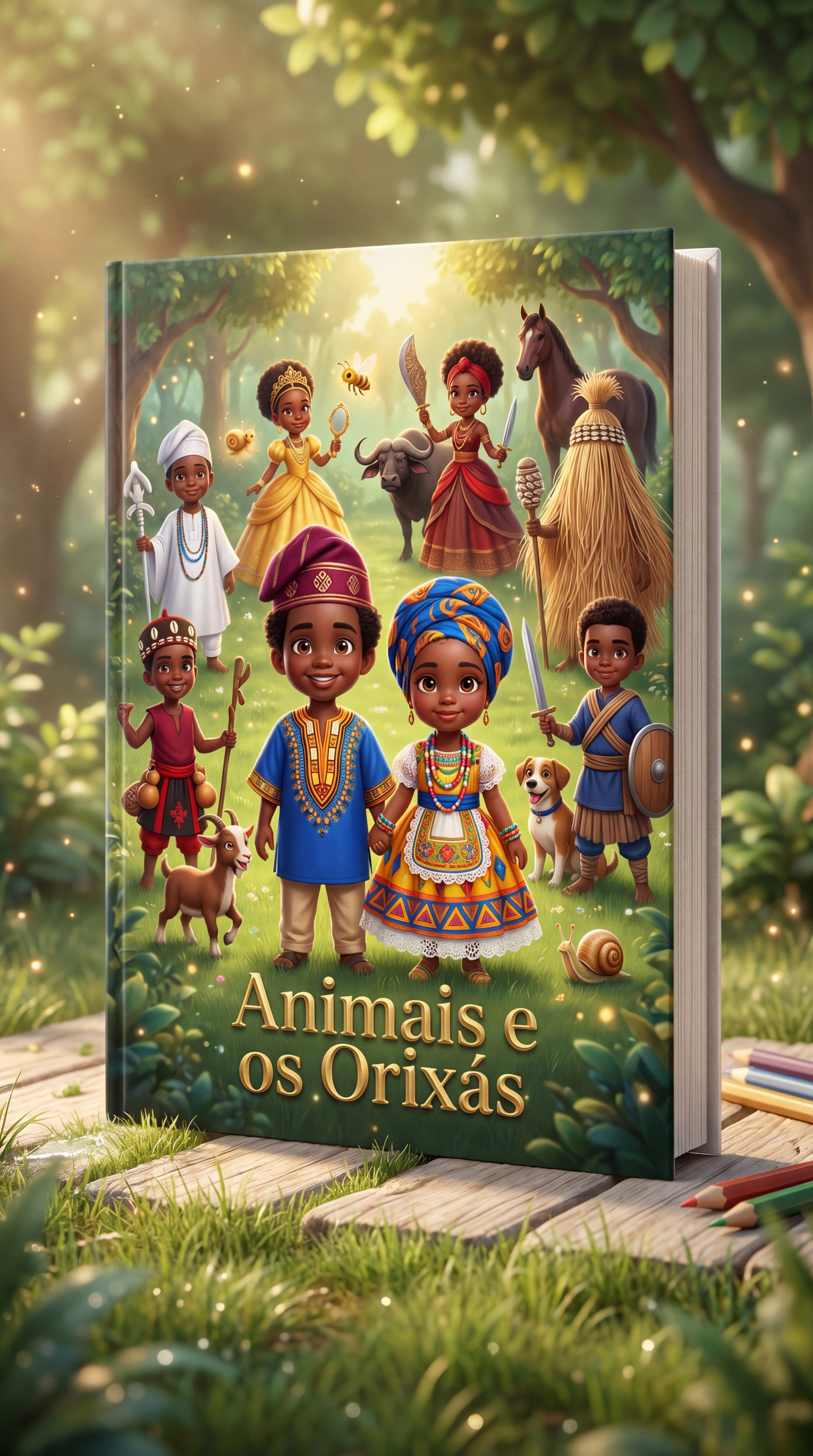 Livro de Colorir Animais e Orixás